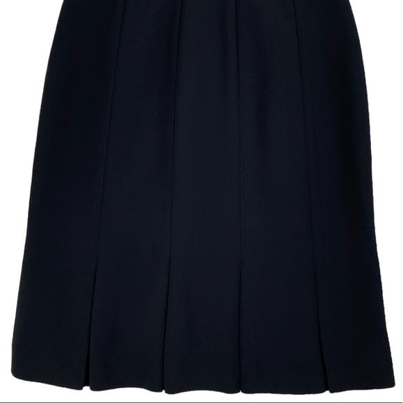 Jones Studio Separates Box Pleat Hem Black Skirt Size 10 - Picture 3 of 14